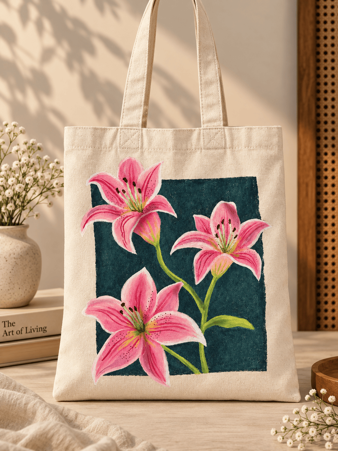 Hand painted tote bags